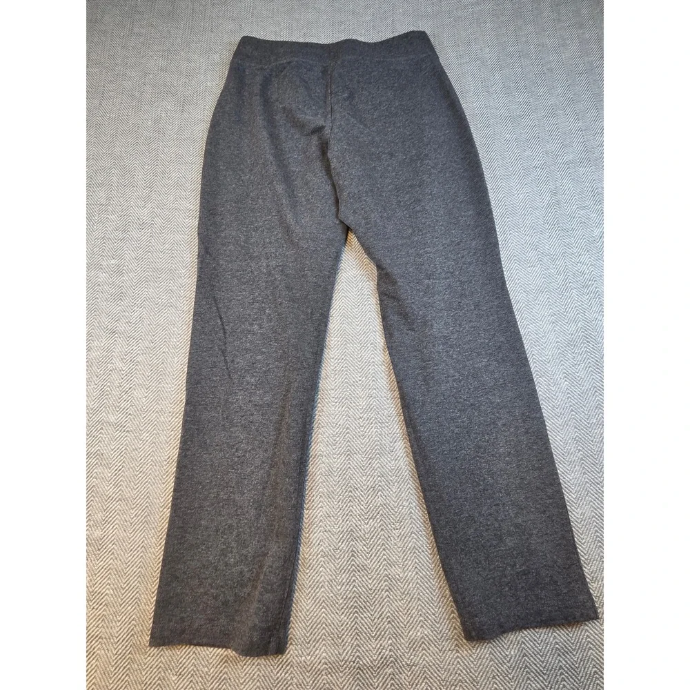 St Johns Bay Active Womens Medium Gray Heather Straight Leg Yoga Pants Pockets